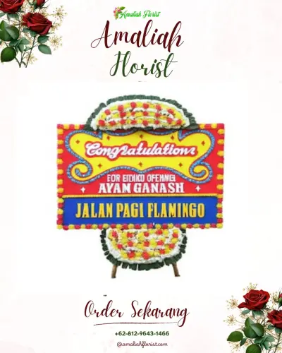 Bunga Papan Congratulation di Karang Jati